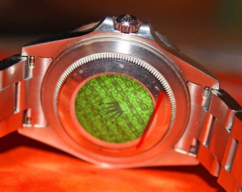 rolex watch green sticker.